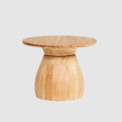 Măsuță laterală de grădină Farzi, Ø55x41cm, Natural Teak, SUNS