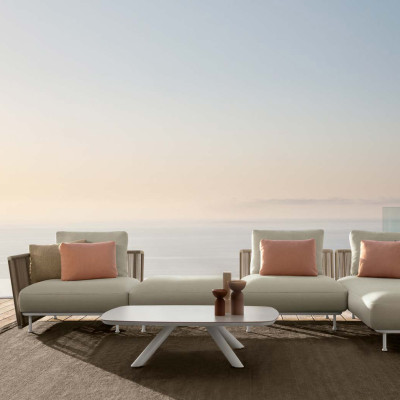 Puf Coral, Aluminium White - Warm White, Talenti