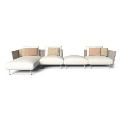 Set lounge Coral, Aluminium White - Warm White, Talenti