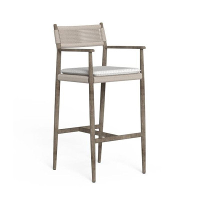 Scaun de bar Dolcevita, Grey Natural Teak, Talenti