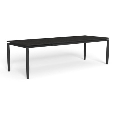 Masă de grădină extensibilă Dolcevita, Aluminium Graphite - Dark Grey, 200/265×100cm, Talenti