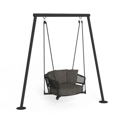 Fotoliu swing Moon, Aluminium Graphite - Dark Grey, Talenti