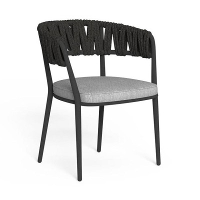Fotoliu dining Swipe, Graphite - Mouse Grey, Talenti