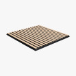 Panou riflat Akupanel 60 x 60 x 2.2 cm, stejar clasic/negru, fetru negru