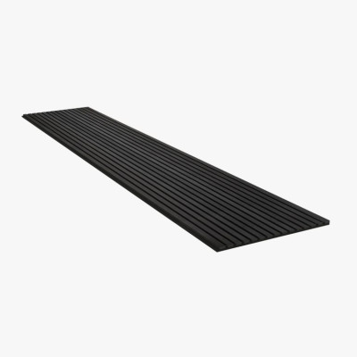 Panou riflat Akupanel 300 x 60 x 2.2 cm, frasin negru