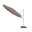 Umbrelă de grădină Cavalo, salix/taupe, cu bază de beton, Yoi Furniture