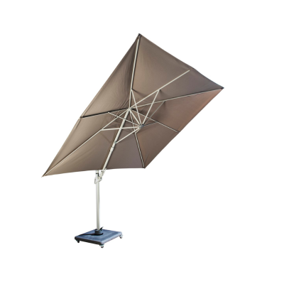 Umbrelă de grădină Cavalo, salix/taupe, cu bază de beton, Yoi Furniture