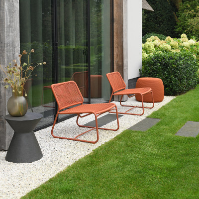 Mobilier terasa Maax&Luuk M4116-64. Conține culorile: Portocaliu, Portocaliu Roșiatic, Galben, Galben Pastel, Alb, Alb Trafic