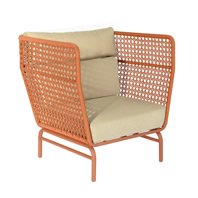 Mobilier terasa Maax&Luuk M4120_coral. Conține culorile: Bej, Portocaliu, Portocaliu Roșiatic, Maro, Maro-Negru