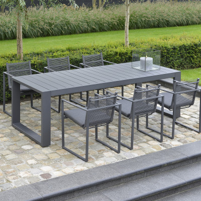 Mobilier terasa Borek 4340-19_KS372-10030. Conține culorile: Gri, Gri Grafit, Alb, Alb Trafic