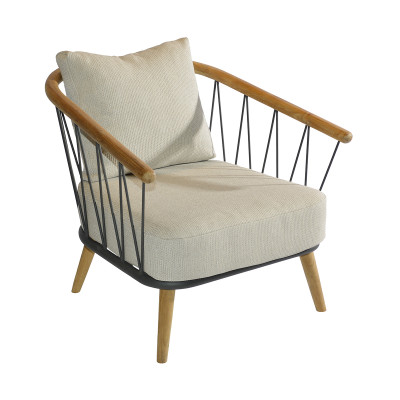 Mobilier terasa Borek 7390_KS780-AW11180. Conține culorile: Maro, Maro-Verde, Maro, Cremă, Albastru, Albastru Noapte