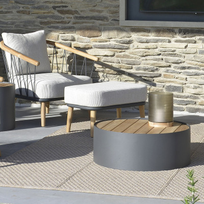 Mobilier terasa Borek 7392_KS782-AW11180. Conține culorile: Galben, Auriu Perlă, Alb, Alb Stridie, Negru, Negru Închis