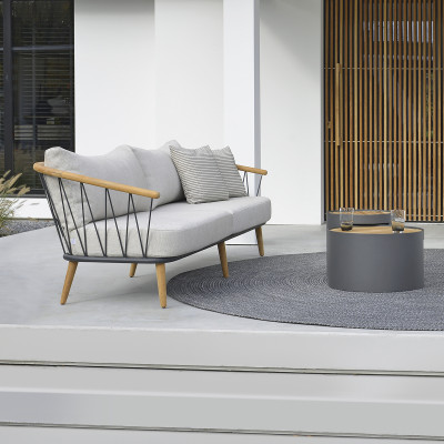 Mobilier terasa Borek 7391_KS781-AW11180. Conține culorile: Alb, Alb-Gri, Galben, Auriu Perlă, Albastru, Albastru Noapte