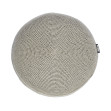 Pernă decorativă Crochette, rotundă, sand