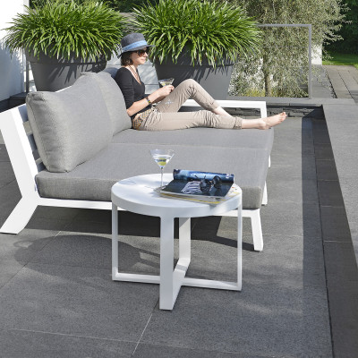 Mobilier terasa Borek 7267-12. Conține culorile: Alb, Alb Trafic, Gri, Gri Prăfuit