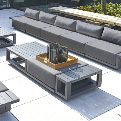 Mobilier terasa Borek 7527-69. Conține culorile: Negru, Negru Trafic, Alb, Alb Trafic