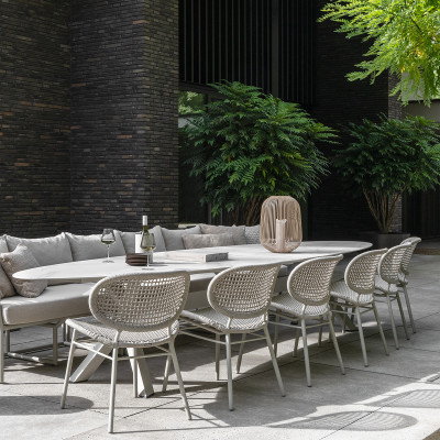 Mobilier terasa Borek 6623-87_KS843-11115. Conține culorile: Gri, Gri Pietricică, Gri, Gri-Maro