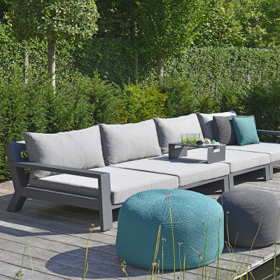 Mobilier terasa Borek 7187-69_KS343-AW11095. Conține culorile: Gri, Gri Lichian, Maro, Maro-Negru, Alb, Alb Trafic