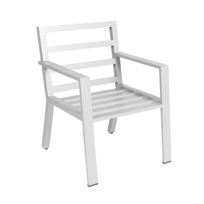 Mobilier terasa Borek 7140-12_KS338-white. Conține culorile: Alb, Alb Trafic, Gri, Gri Prăfuit