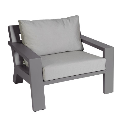 Mobilier terasa Borek 7142-69_KS340-AW11095. Conține culorile: Negru, Negru Trafic, Gri, Gri Deschis Perlă