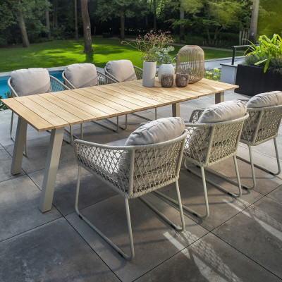 Mobilier terasa Yoi Furniture Y1265-22_423AW. Conține culorile: Gri, Gri Mătase, Gri, Gri Prelată, Albastru, Albastru Noapte
