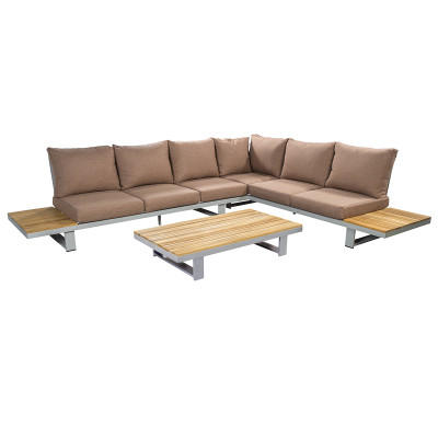 Mobilier terasa Yoi Furniture Y1235_Y1234_Y1236-462. Conține culorile: Gri, Gri-Bej, Fildeș, Albastru, Albastru Noapte