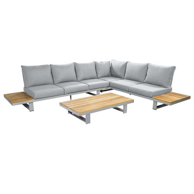 Mobilier terasa Yoi Furniture Y1235_Y1234_Y1236-442. Conține culorile: Bej, Gri, Gri Khaki, Albastru, Albastru Noapte