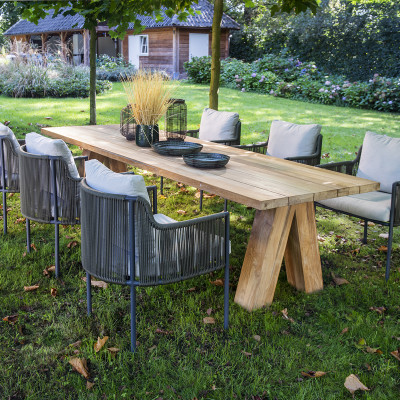 Mobilier terasa Yoi Furniture Y1159. Conține culorile: Maro, Maro Mahon, Fildeș