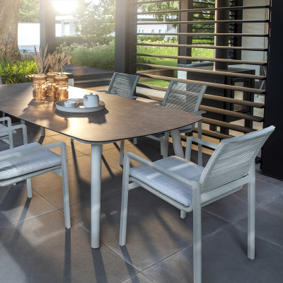 Mobilier terasa Yoi Furniture Y1141-22. Conține culorile: Gri, Gri Piatră, Maro, Maro-Negru