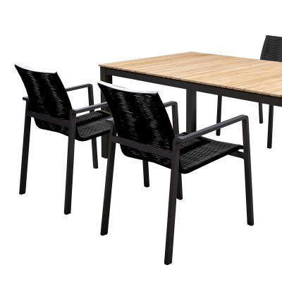 Mobilier terasa Yoi Furniture Y1141-C14. Conține culorile: Negru, Negru Închis, Gri, Telegri 1