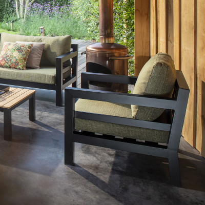 Mobilier terasa Yoi Furniture Y1212-71/453. Conține culorile: Gri, Gri Khaki, Fildeș, Albastru, Albastru-Negru
