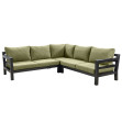 Colțar de grădină Midori, negru / verde, Yoi Furniture