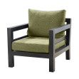 Fotoliu lounge Midori negru/verde, Yoi Furniture