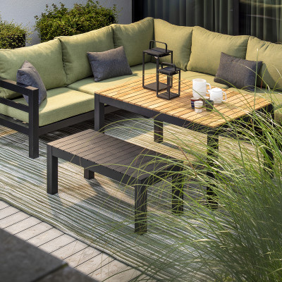 Mobilier terasa Yoi Furniture Y1288-19. Conține culorile: Gri, Gri Argintiu, Gri, Gri Grafit