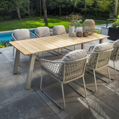 Mobilier terasa Yoi Furniture Y1318-22. Conține culorile: Bej, Maro, Maro-Bej, Albastru, Albastru Cobalt