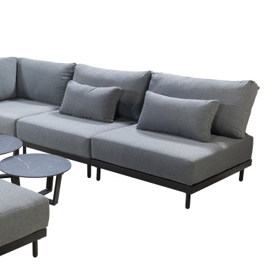 Mobilier terasa Yoi Furniture Y1129_YKS078. Conține culorile: Gri, Gri Bazalt, Gri, Telegri 4