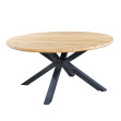 Masă de grădină rotundă Noas, diametru 150 cm, gri închis