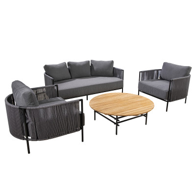 Mobilier terasa Yoi Furniture Y1127-71. Conține culorile: Negru, Negru Închis, Violet, Violet-Albastru, Alb, Alb Trafic