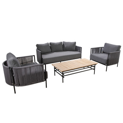 Mobilier terasa Yoi Furniture Y1126-71. Conține culorile: Negru, Negru Închis, Violet, Violet Perlă-Afină, Alb, Alb Trafic