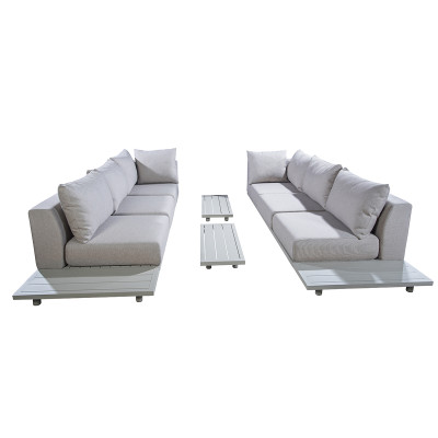 Mobilier terasa Yoi Furniture Y1296_Y1301_Y1297. Conține culorile: Gri, Telegri 4, Gri, Gri Quartz