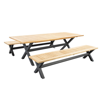Mobilier terasa Yoi Furniture Y1123-19. Conține culorile: Fildeș, Fildeș Deschis, Gri, Gri Umbră