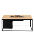 Cosiloft 120 Lounge Table Black / Teak