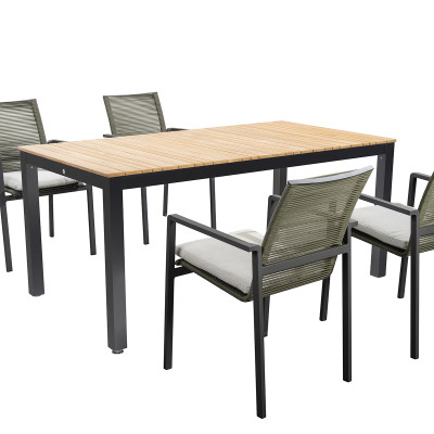 Mobilier terasa Yoi Furniture Y1120-19. Conține culorile: Fildeș, Fildeș Deschis, Bej, Bej Maroniu, Gri, Gri Trafic B, Maro, Maro Măsliniu, Aluminiu, Aluminiu-Alb