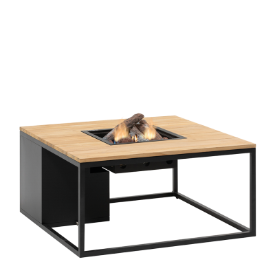 Cosiloft 100 Lounge Table Black / Teak