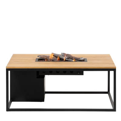 Cosiloft 120 Lounge Table Black / Teak