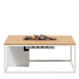 Cosiloft 120 Lounge Table White / Teak