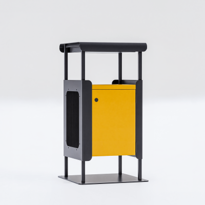 Mobilier terasa Graphtec GRPH-cos_gunoi_ecobin. Conține culorile: