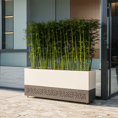 Decoratiuni Graphtec GRPH-jardiniera_elba_alba. Conține culorile: