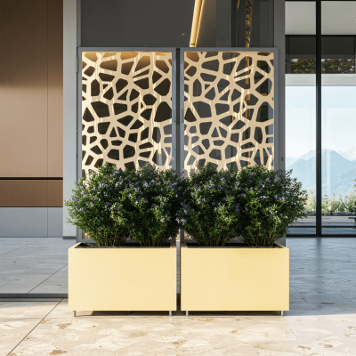 Decoratiuni Graphtec GRPH-jardiniera_lyria_alba. Conține culorile: