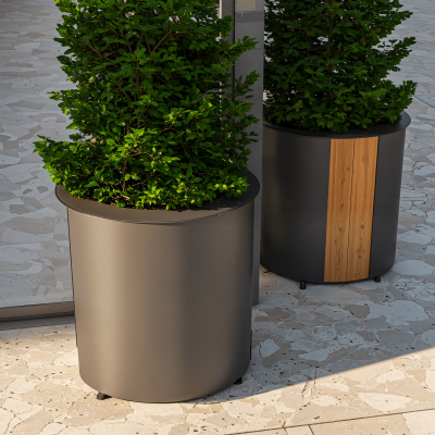 Decoratiuni Graphtec GRPH-jardiniera_serra_gri. Conține culorile: